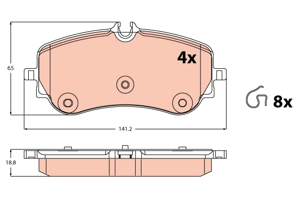 Brake Pad Set, disc brake GDB2379