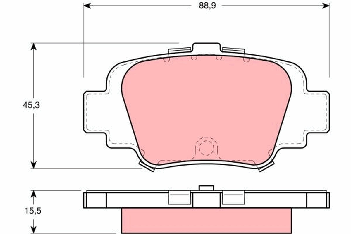 Brake Pad Set, disc brake GDB1060