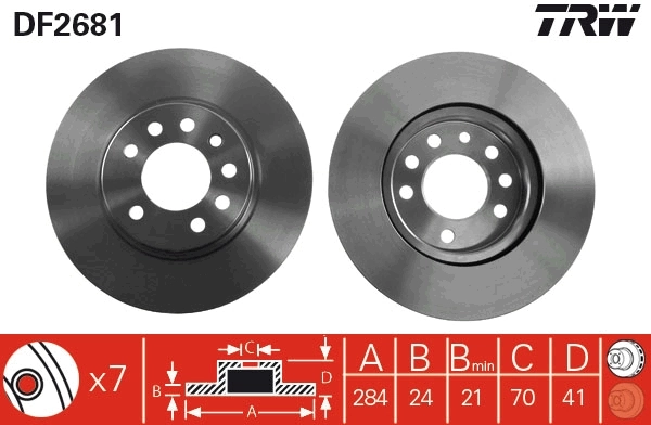 Brake Disc DF2681
