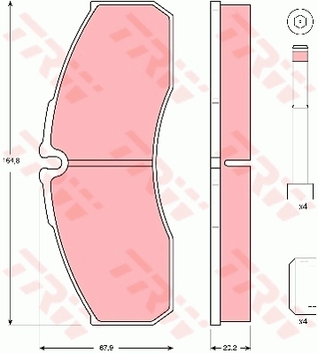 Brake Pad Set, disc brake GDB3385