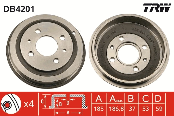 Brake Drum DB4201