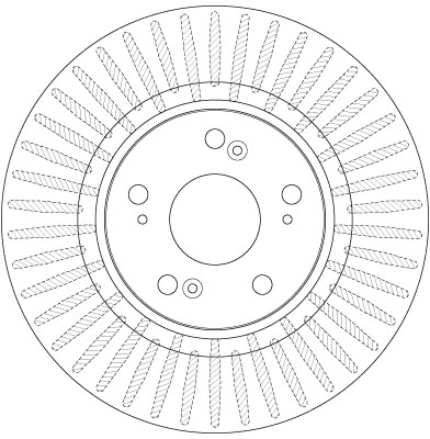 Brake Disc TRW SINGLE DF6432S