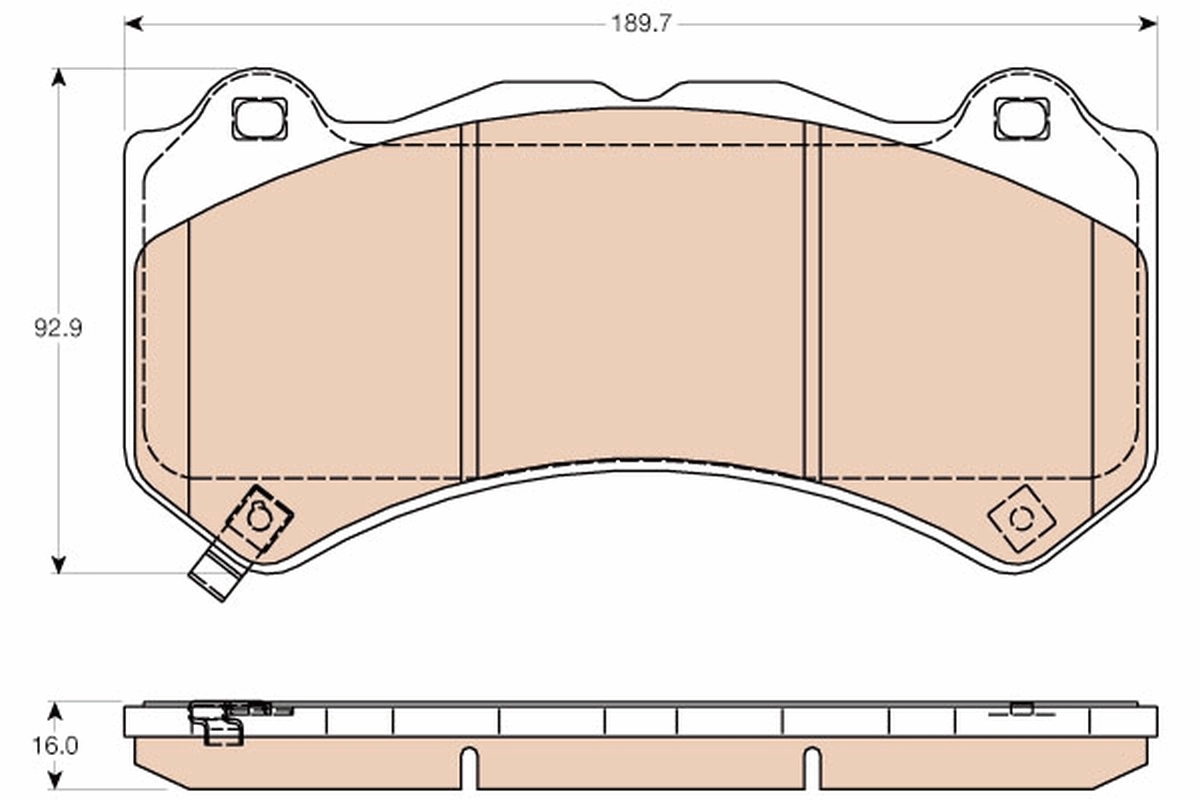 Brake Pad Set, disc brake GDB4450