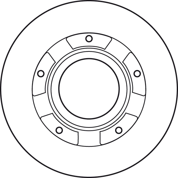 Brake Disc TRW SINGLE DF4821S