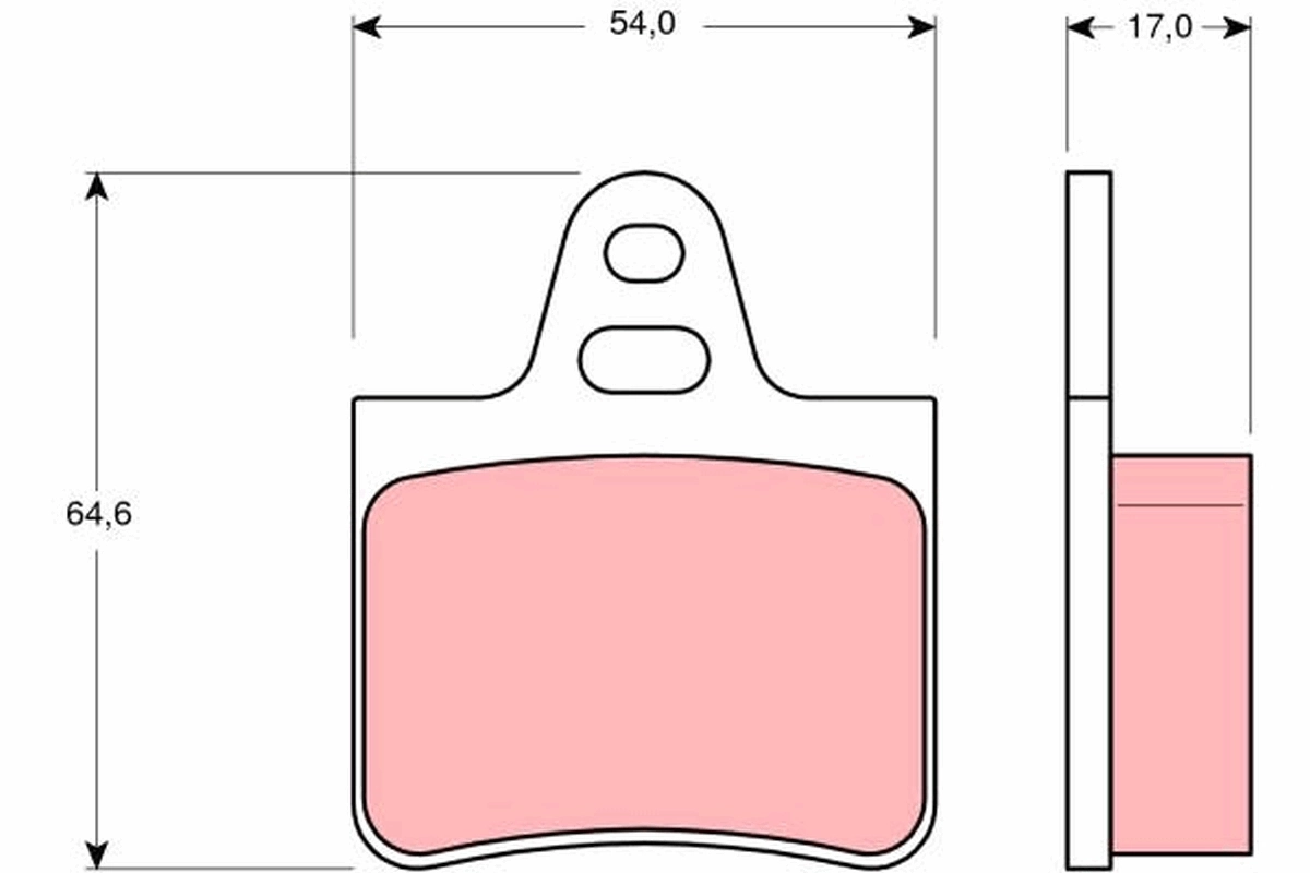 Brake Pad Set, disc brake GDB263