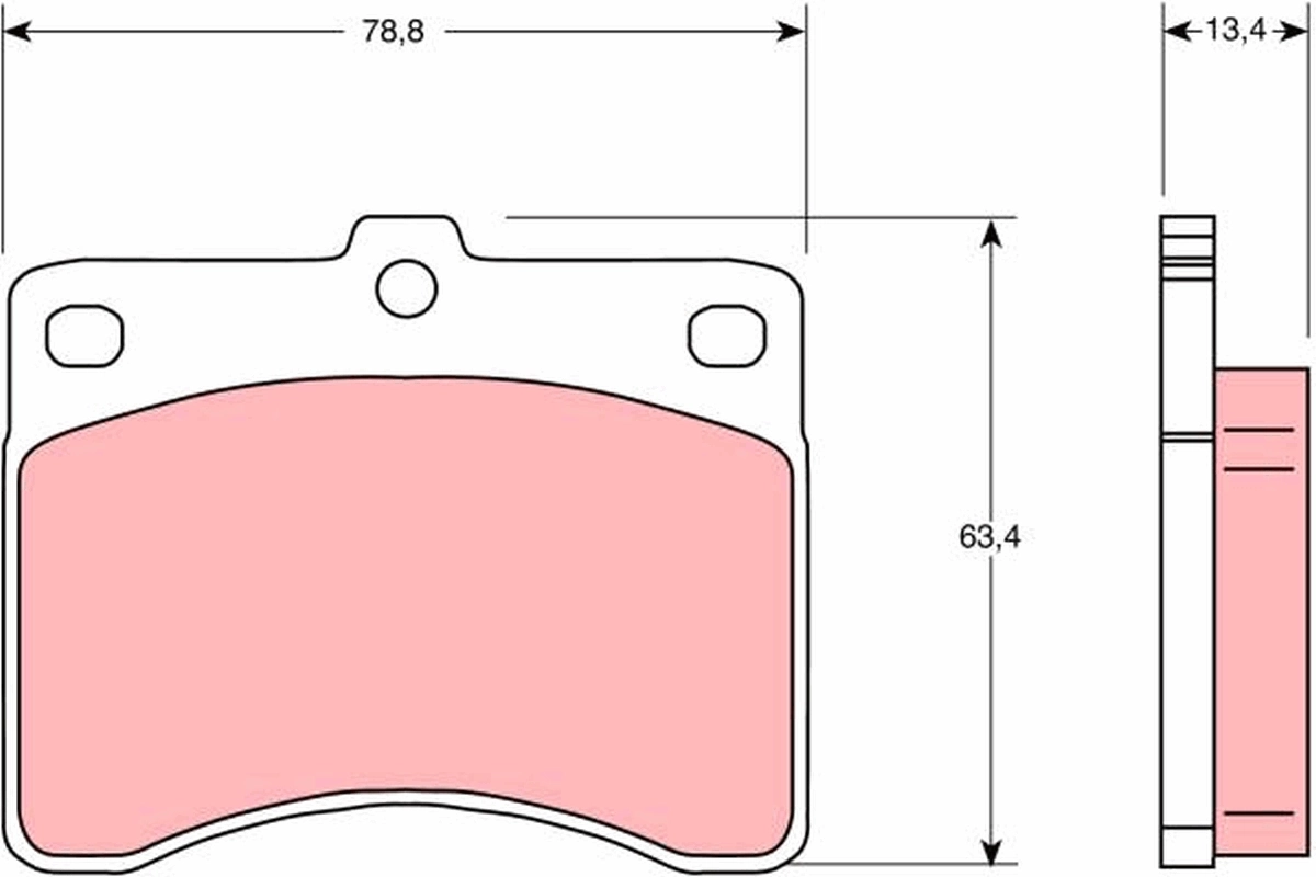 브레이크 패드 세트, 디스크 브레이크 GDB736