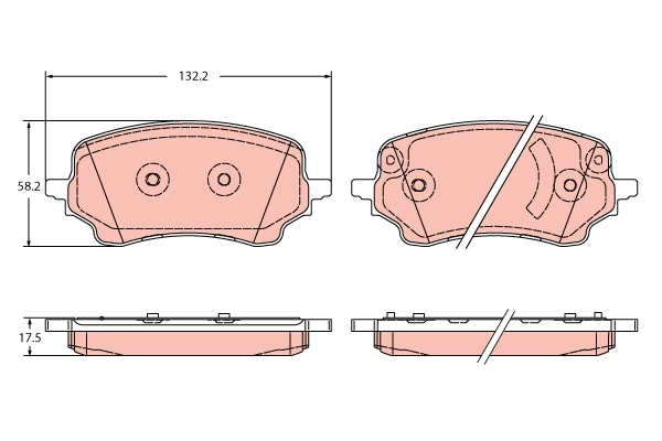 Brake Pad Set, disc brake GDB2346