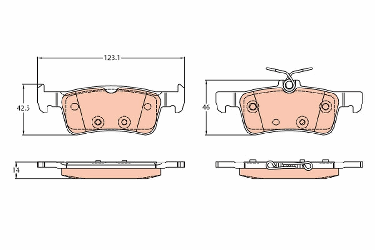 Brake Pad Set, disc brake GDB2194