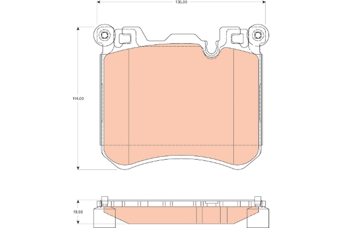 Brake Pad Set, disc brake GDB1826