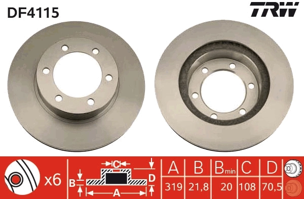 Brake Disc DF4115