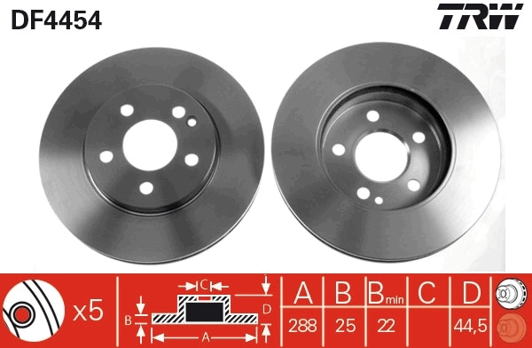 Brake Disc DF4454