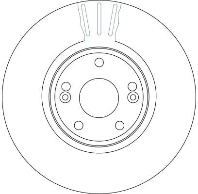 Brake Disc TRW SINGLE DF4229S