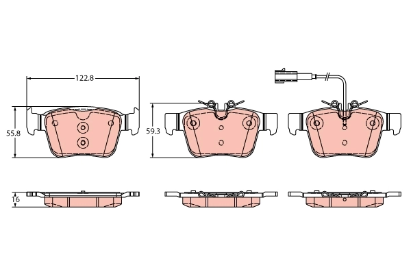 Brake Pad Set, disc brake GDB2364