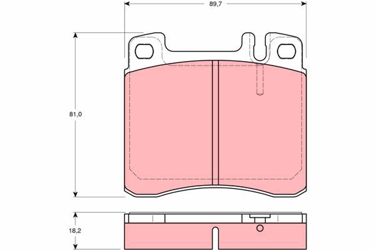 Brake Pad Set, disc brake GDB1122