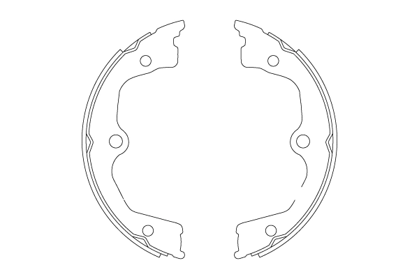 Brake Shoe Set, parking brake GS8821