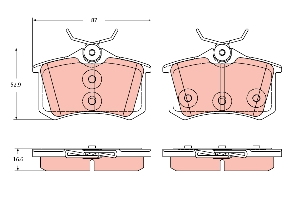 Brake Pad Set, disc brake GDB2357
