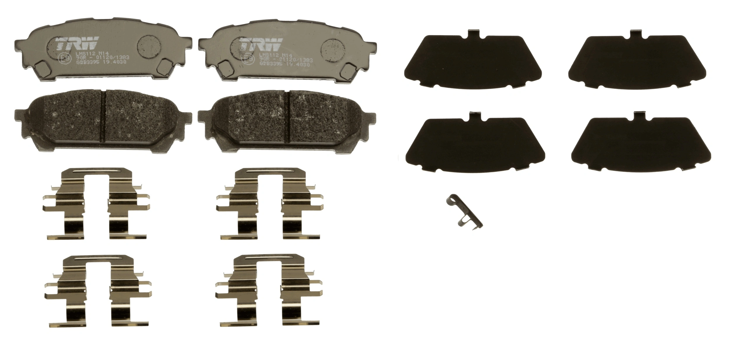 Brake Pad Set, disc brake COTEC GDB3395
