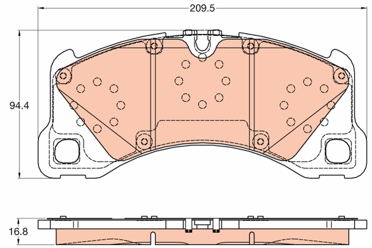 Brake Pad Set, disc brake GDB2052