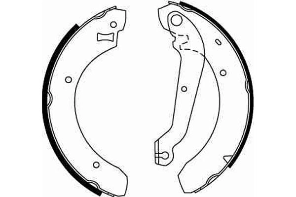TRW GS6208 Brake Shoe Set