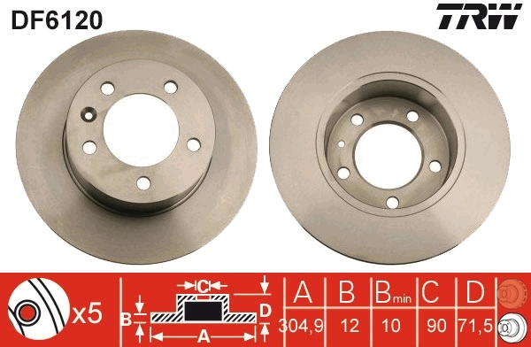 Brake Disc DF6120