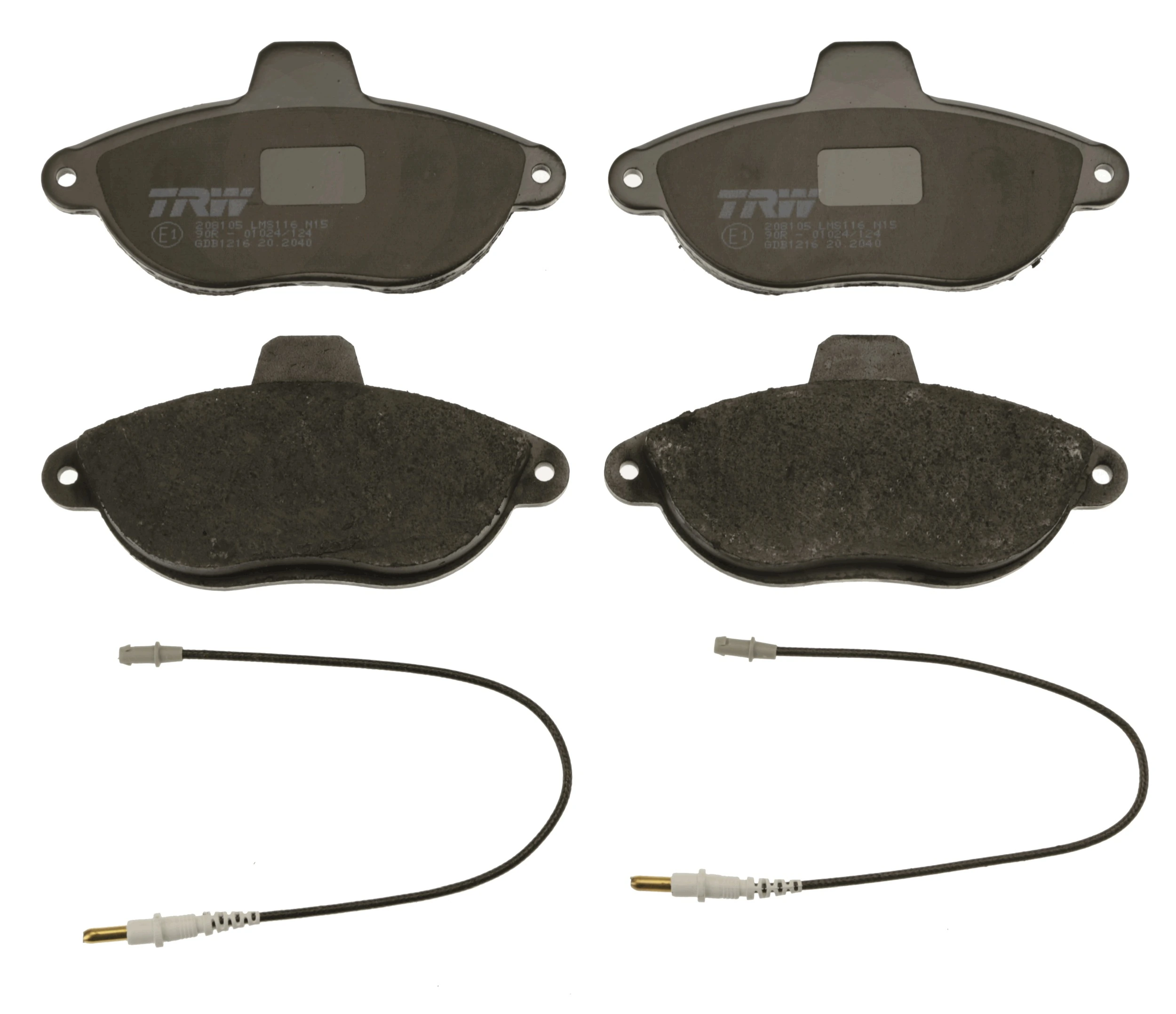 Brake Pad Set, disc brake COTEC GDB1216