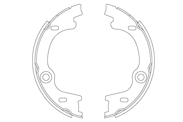 TRW GS8807 Brake Shoe Set