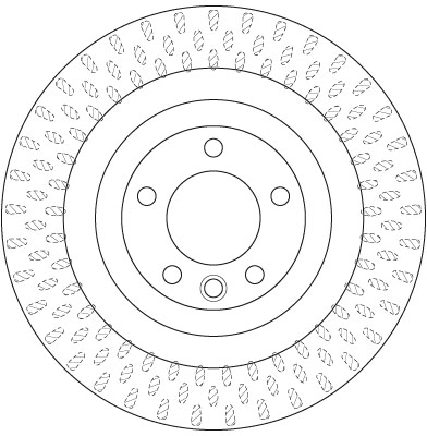 Brake Disc TRW SINGLE DF6505S