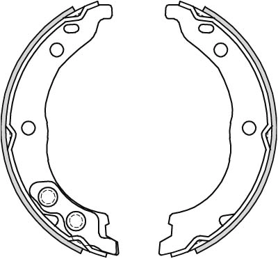 Brake Shoe Set, parking brake GS8715
