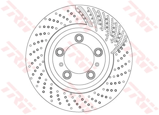 Brake Disc TRW SINGLE DF6721S