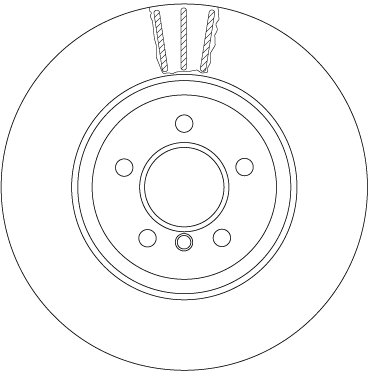 Brake Disc TRW SINGLE DF6607S