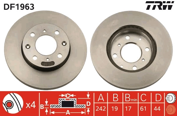 Brake Disc DF1963