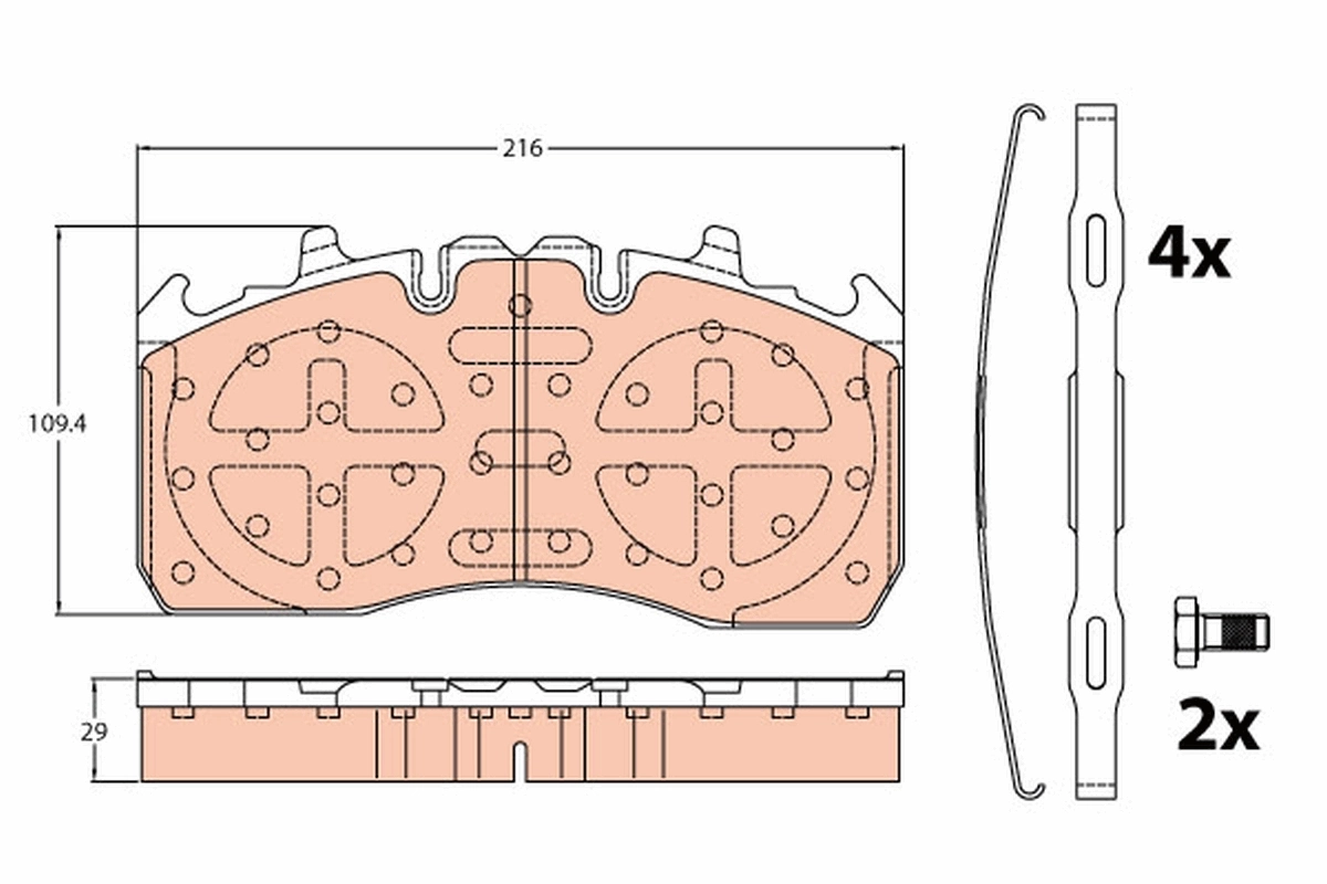 Brake Pad Set, disc brake GDB5112