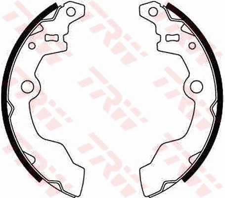 TRW GS8302 Brake Shoe Set