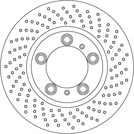 Brake Disc TRW SINGLE DF6779S