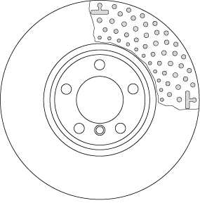 Brake Disc TRW SINGLE DF6603S