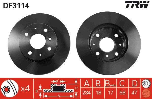 Brake Disc DF3114