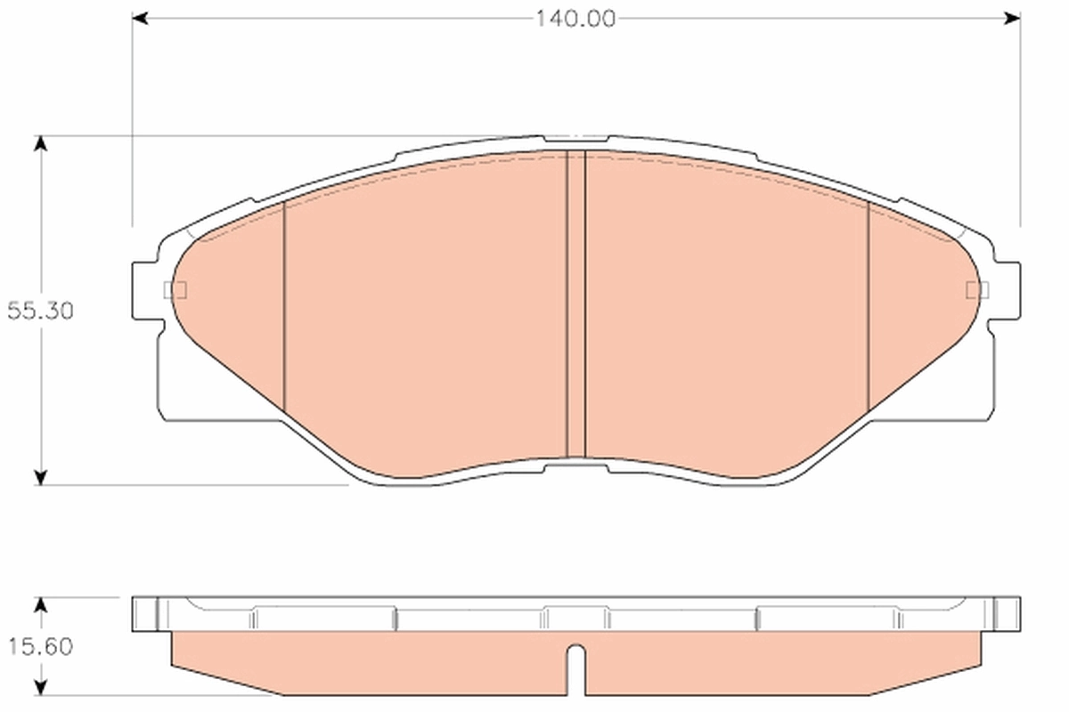 Brake Pad Set, disc brake GDB3532