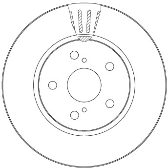 Brake Disc TRW SINGLE DF6986S