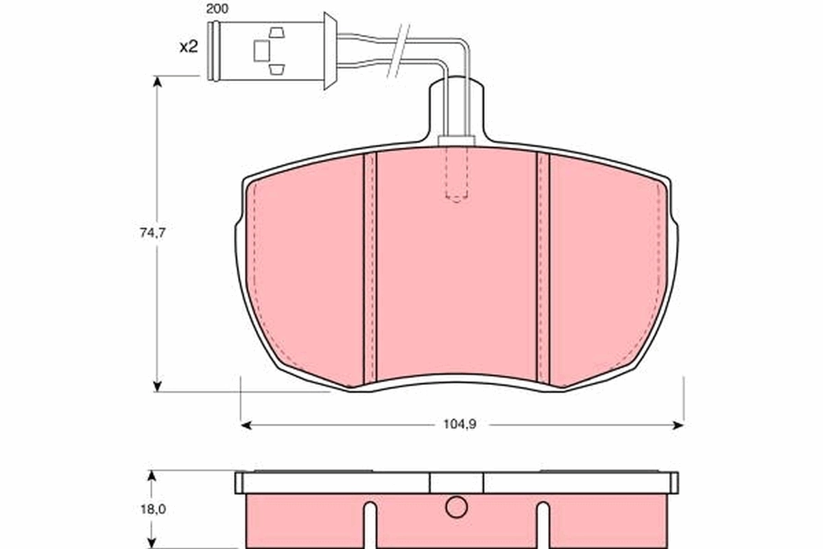 Brake Pad Set, disc brake GDB779