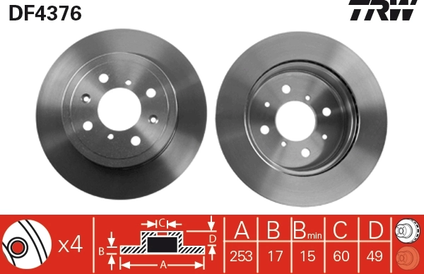 Brake Disc DF4376