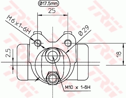 TRW BWC155 Wheel Brake Cylinder