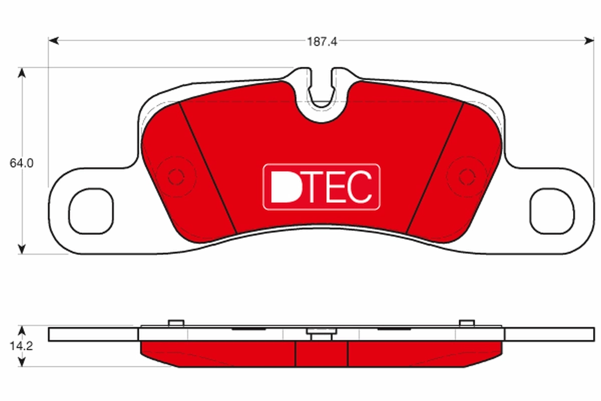 Brake Pad Set, disc brake DTEC COTEC GDB1839DTE