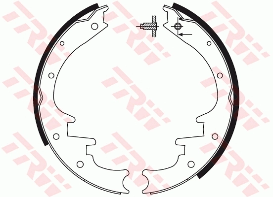 TRW GS8495 Brake Shoe Set