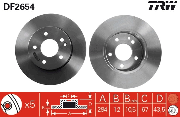Brake Disc DF2654