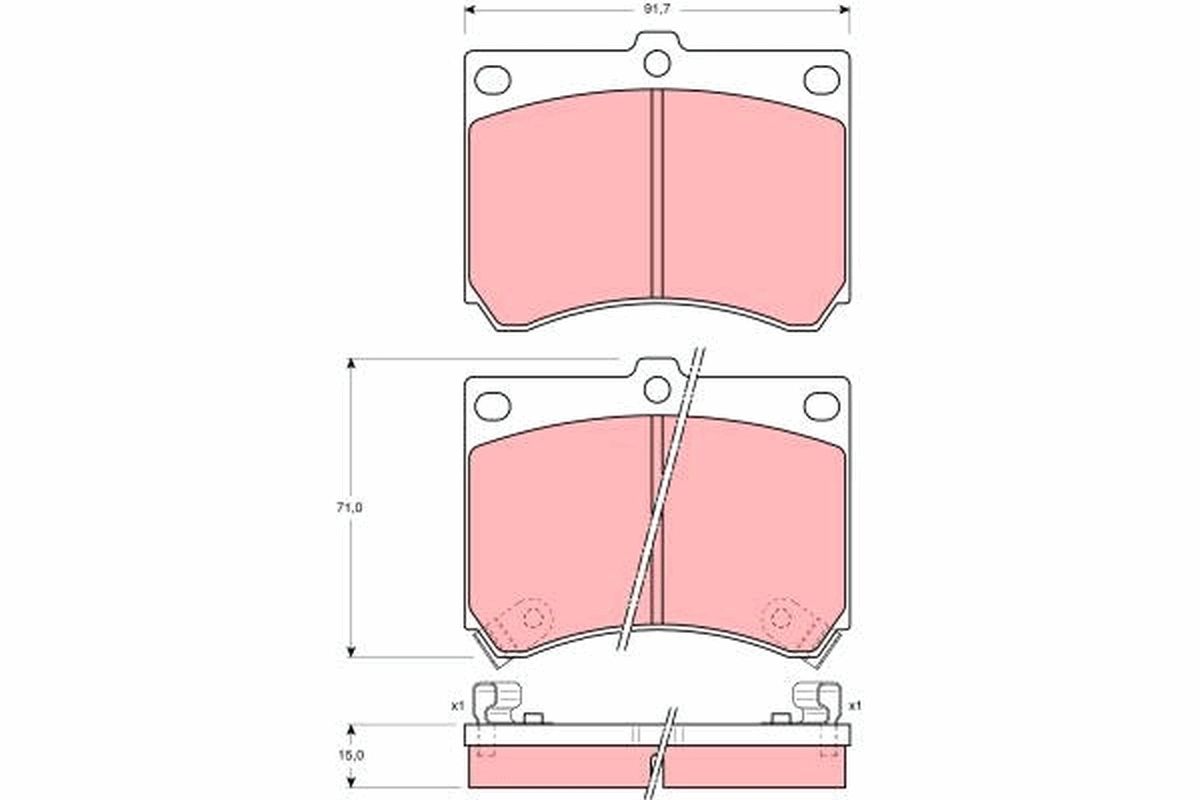 Brake Pad Set, disc brake GDB1029