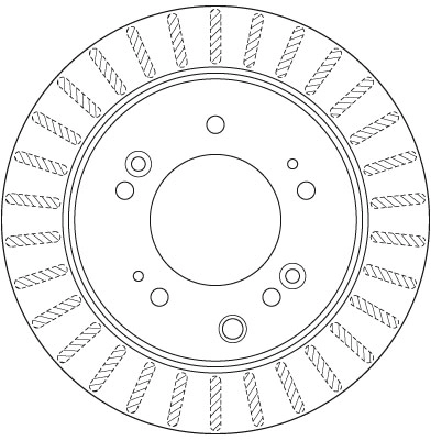 Brake Disc TRW SINGLE DF6191S