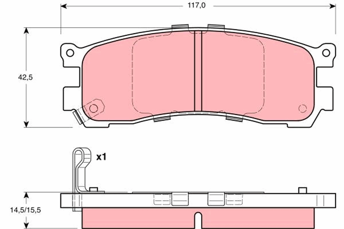 Brake Pad Set, disc brake GDB3179