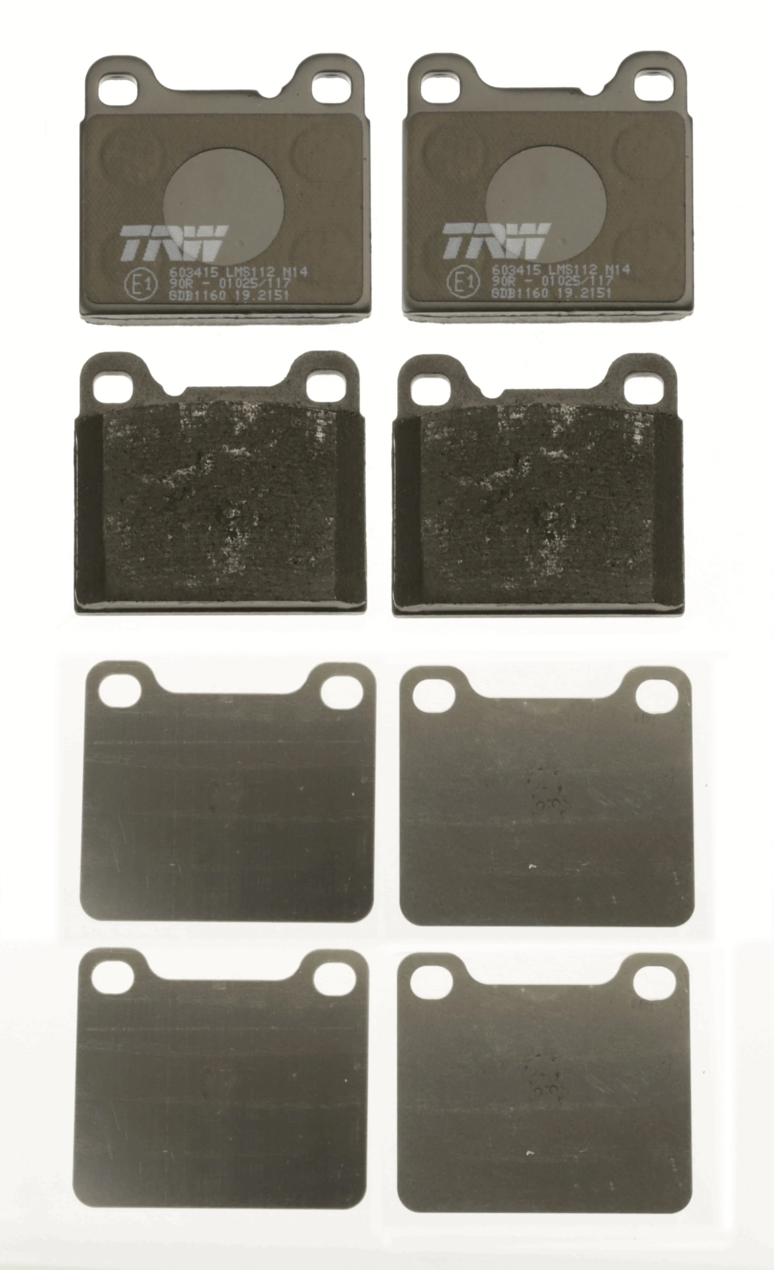 Brake Pad Set, disc brake COTEC GDB1160