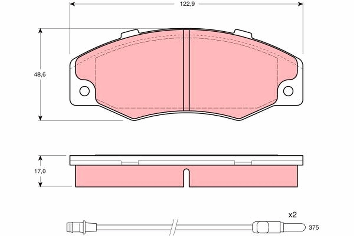 Brake Pad Set, disc brake GDB903