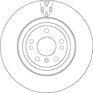 Brake Disc TRW SINGLE DF6833S